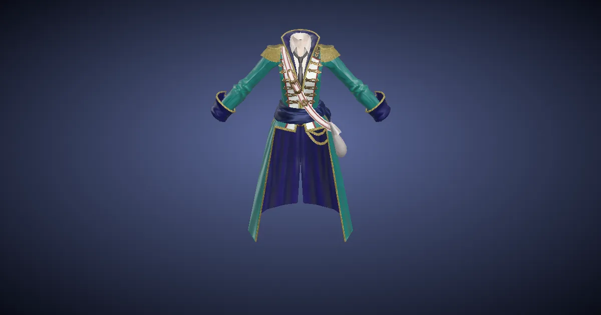 Arcanaut's Justaucorps of Aiming - 3D render