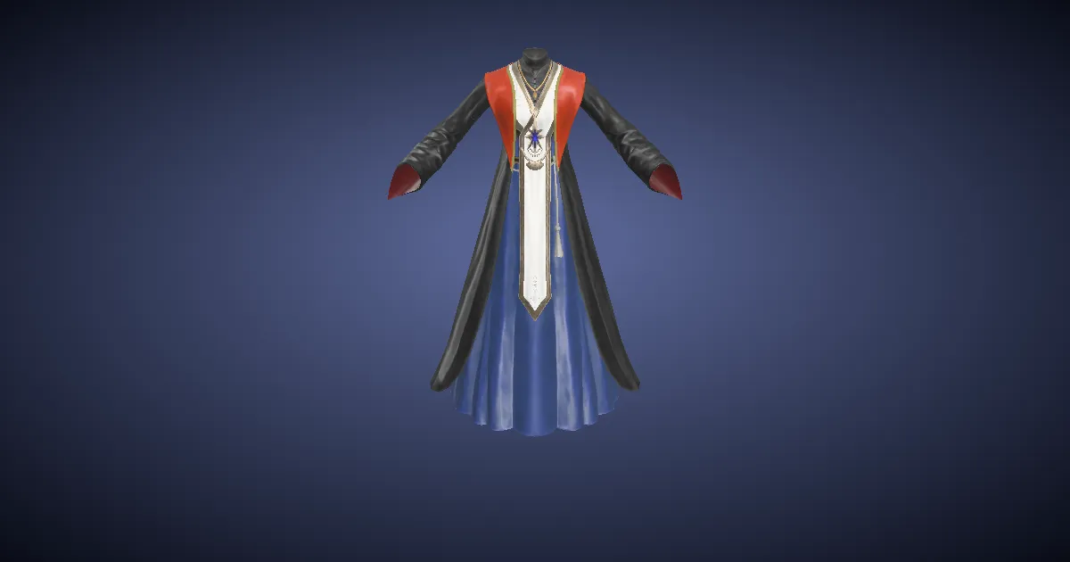 Arcanaut's Robe of Casting - 3D render