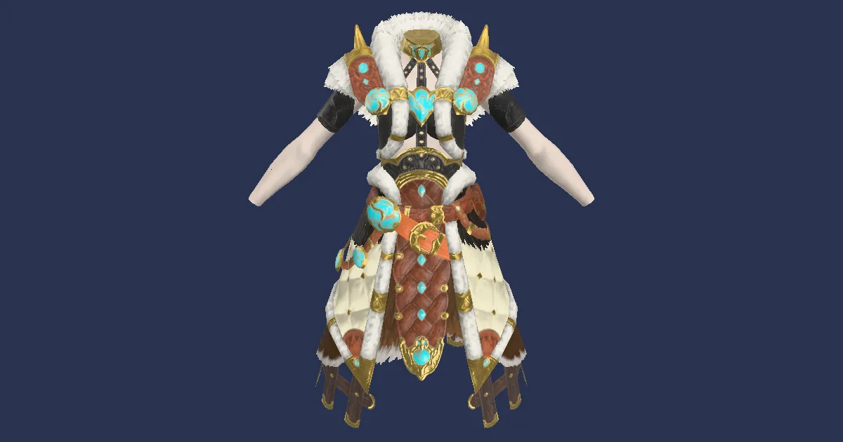 Beastmaster's Furs +2 - 3D render
