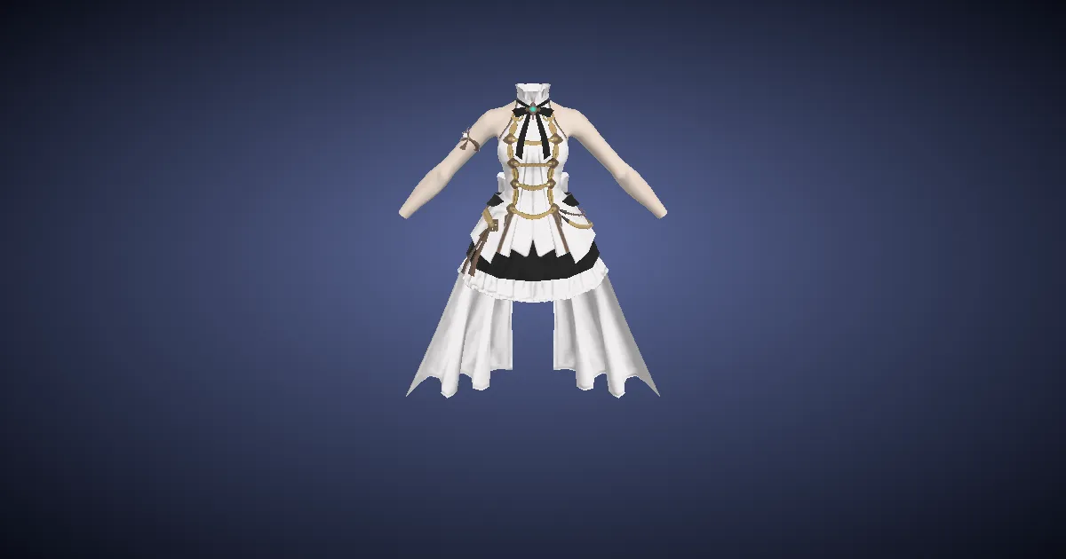 Rendu 3D de Corsage des Églantines d'Ul'dah