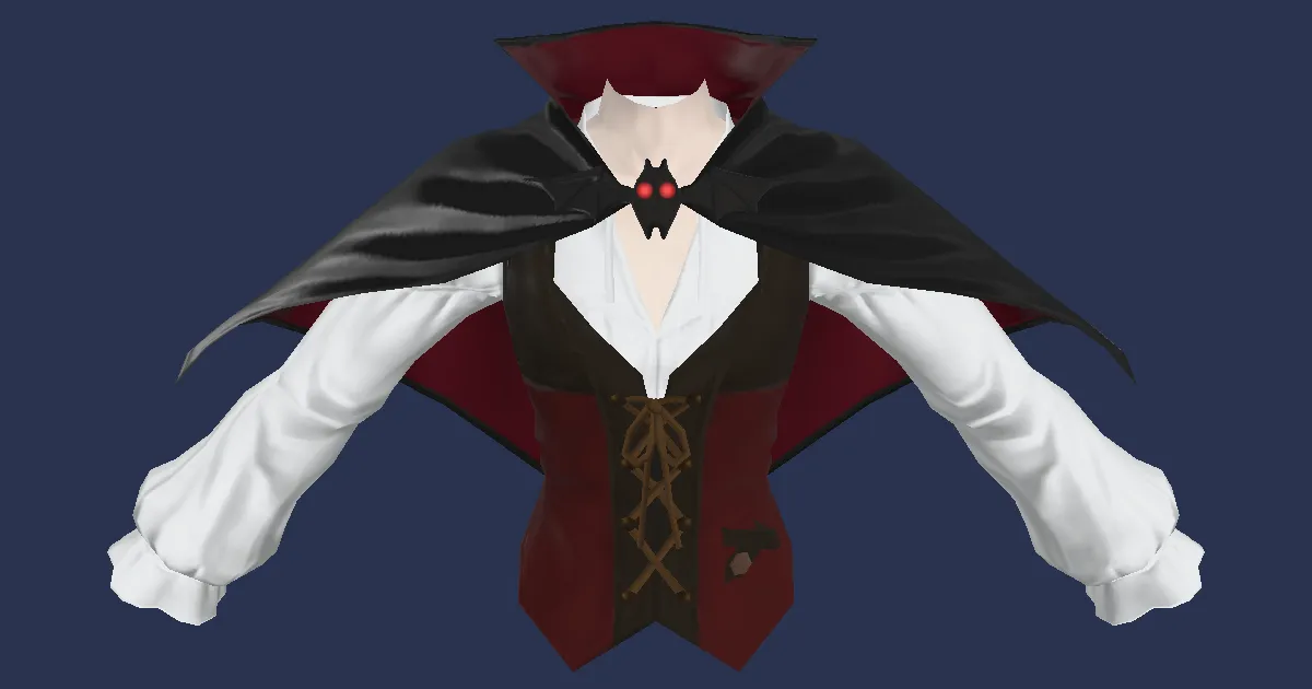 3D-Ansicht von Vampirweste
