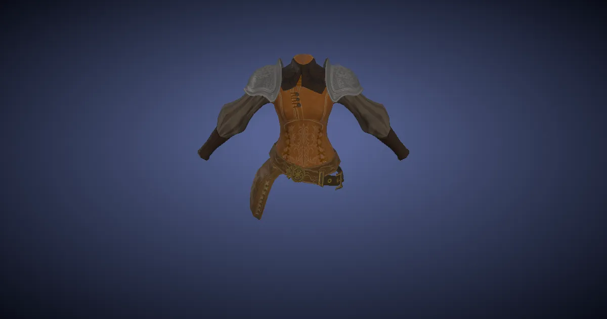 Heirloom Jacket of Aiming - 3D render