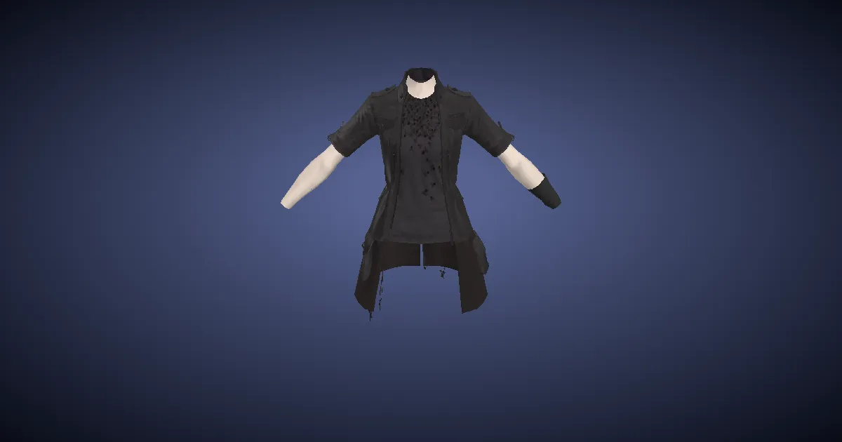 3D-Ansicht von Noctis-Jacke