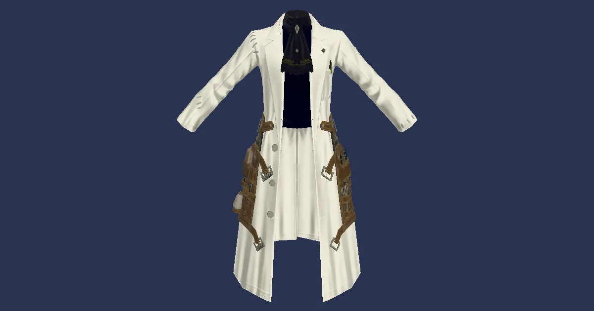 Wake Doctor's White Coat - 3D render
