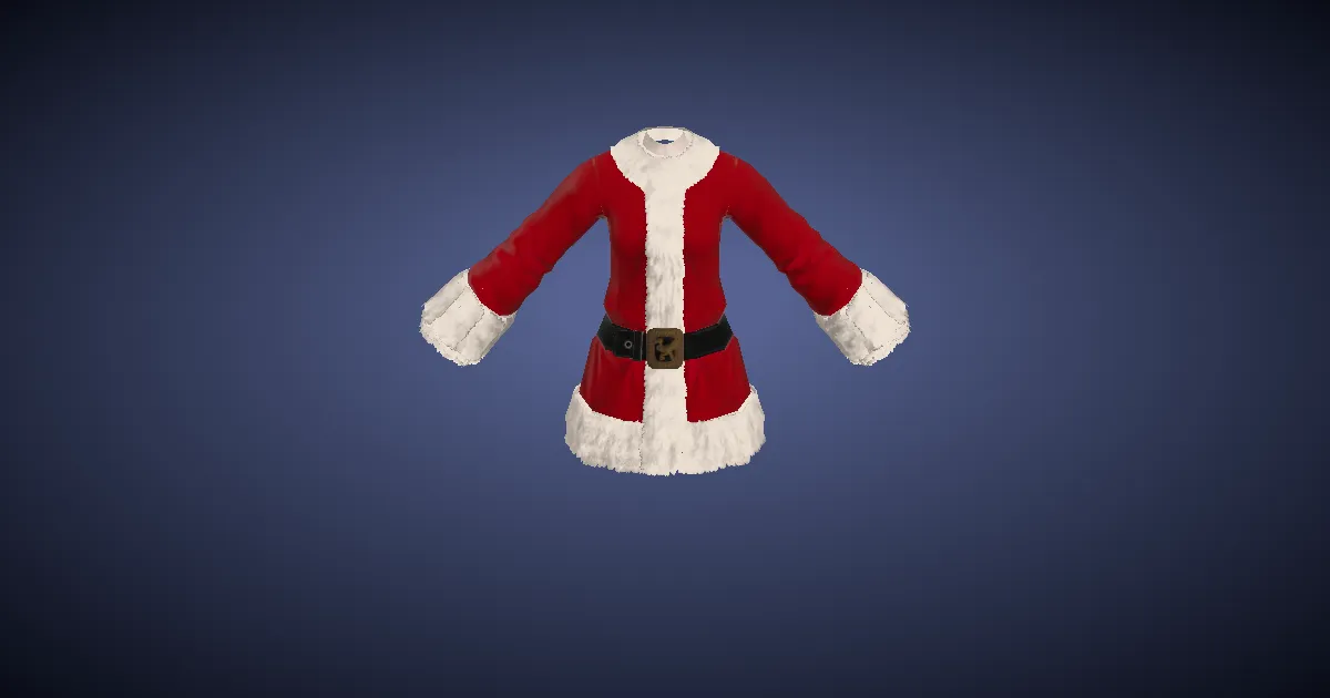 Rendu 3D de Manteau de saint traditionnel