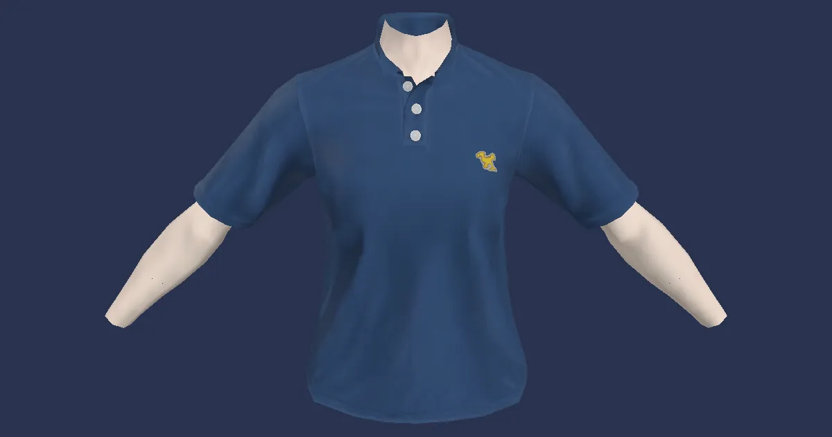 Rendu 3D de Chemise de loisir insulaire