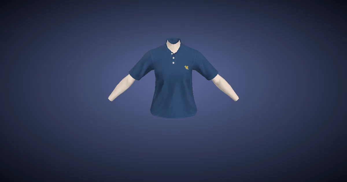 Rendu 3D de Chemise de loisir insulaire