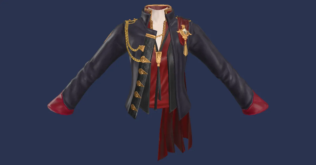 Seneschal Prince's Jacket - 3D render