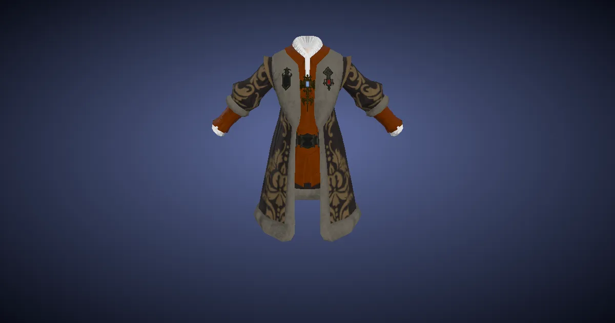 Rendu 3D de Manteau ishgardais