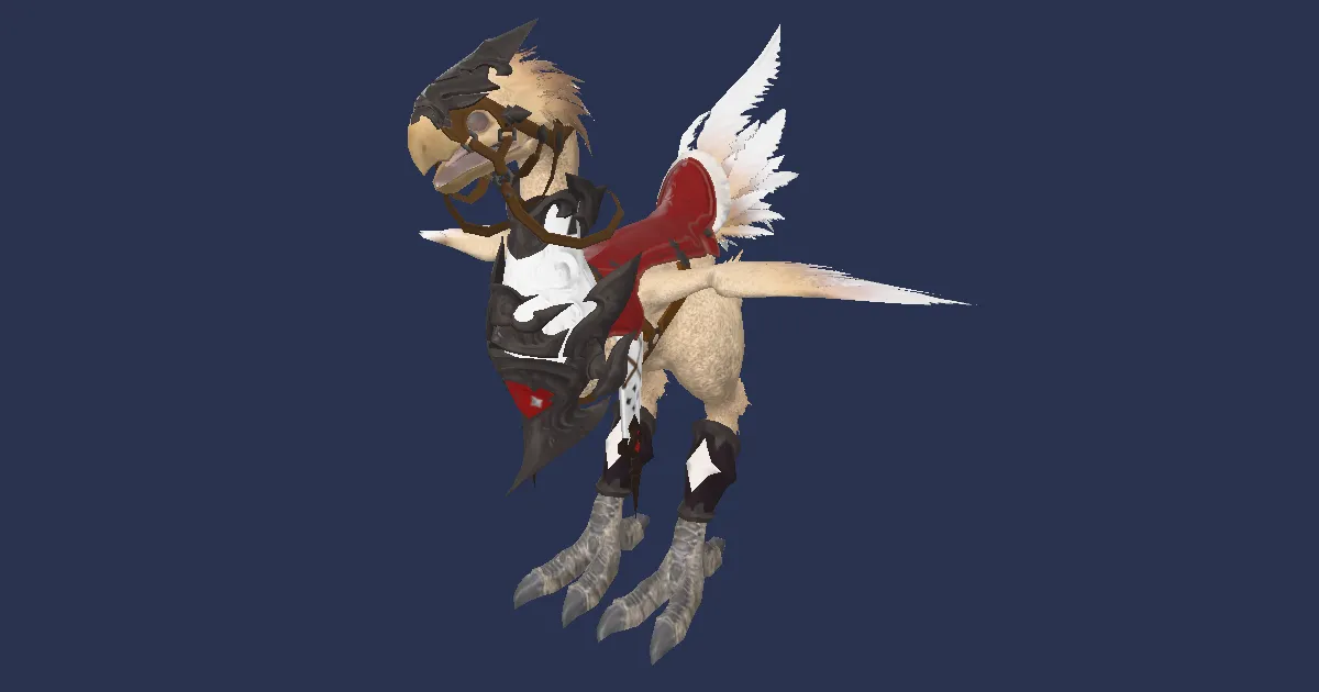 Draught chocobo in 3D