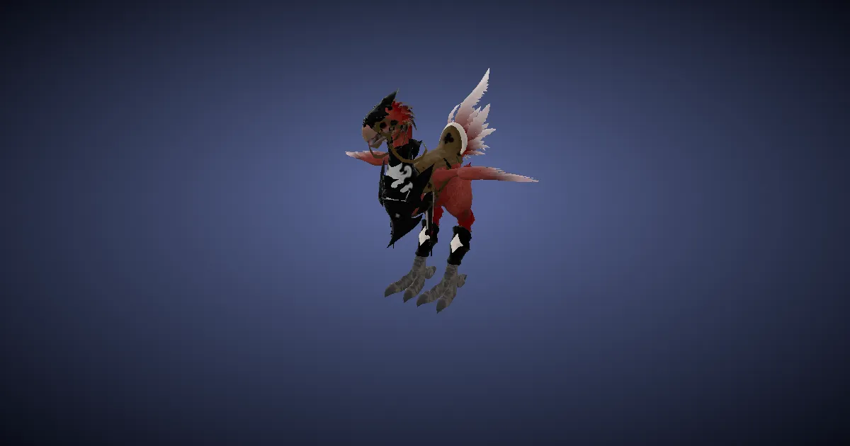 Amber draught chocobo in 3D