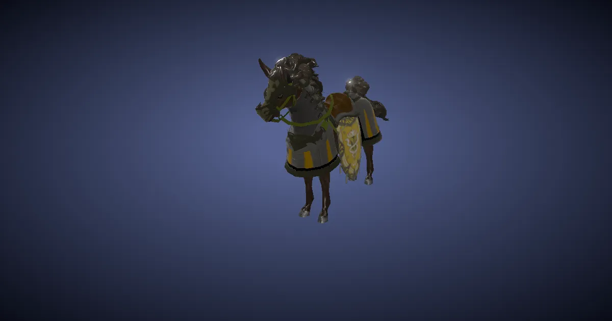 Serpent warsteed in 3D