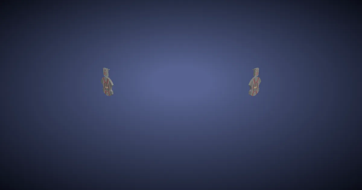 3D-Ansicht von Drachenboot-Ohrringe