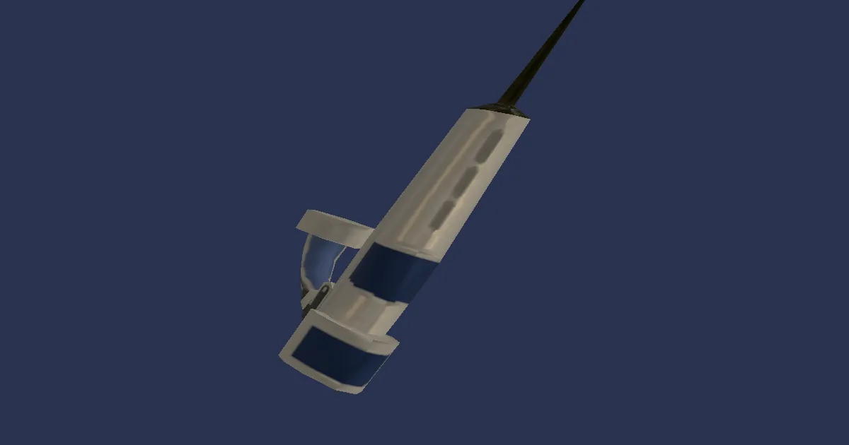 3D-Ansicht von Schwarzstern-Ohrring der Magie