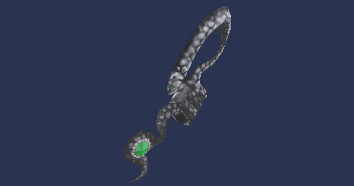 Rendu 3D de Boucle d'oreille de soigneur en ihuykanite