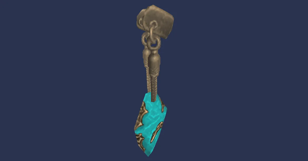 Rendu 3D de Bague d'oreille d'arpenteur