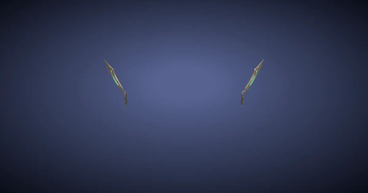Rendu 3D de Bagues d'oreilles d'attaquant de Kixaihih