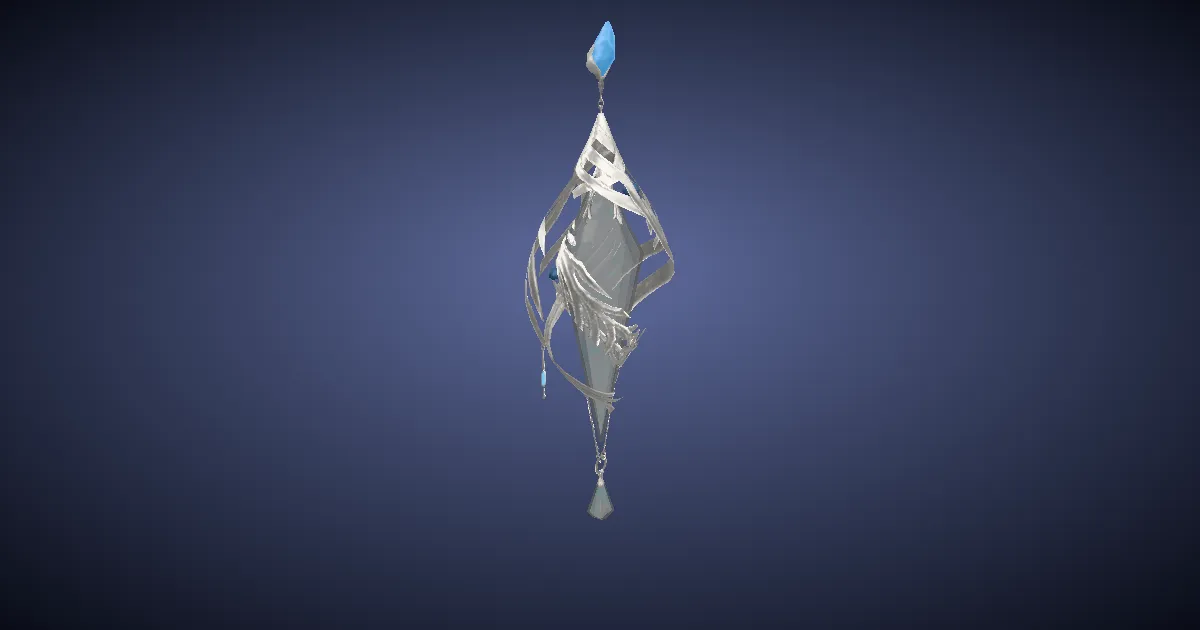 Rendu 3D de Boucle d'oreille de Halone