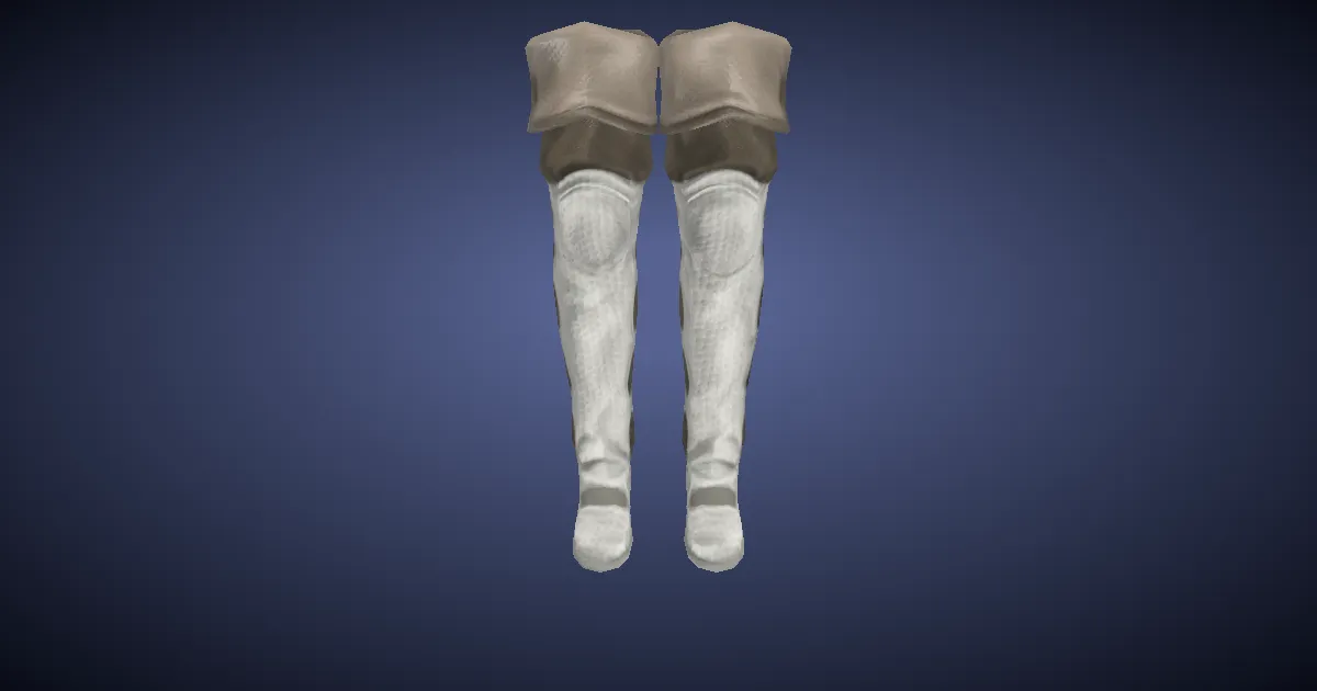 Raptorskin Thighboots - 3D render