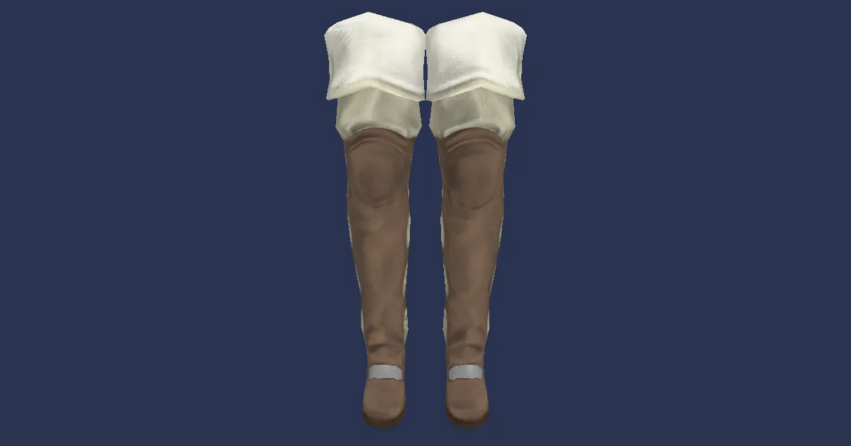 Hard Leather Thighboots - 3D render