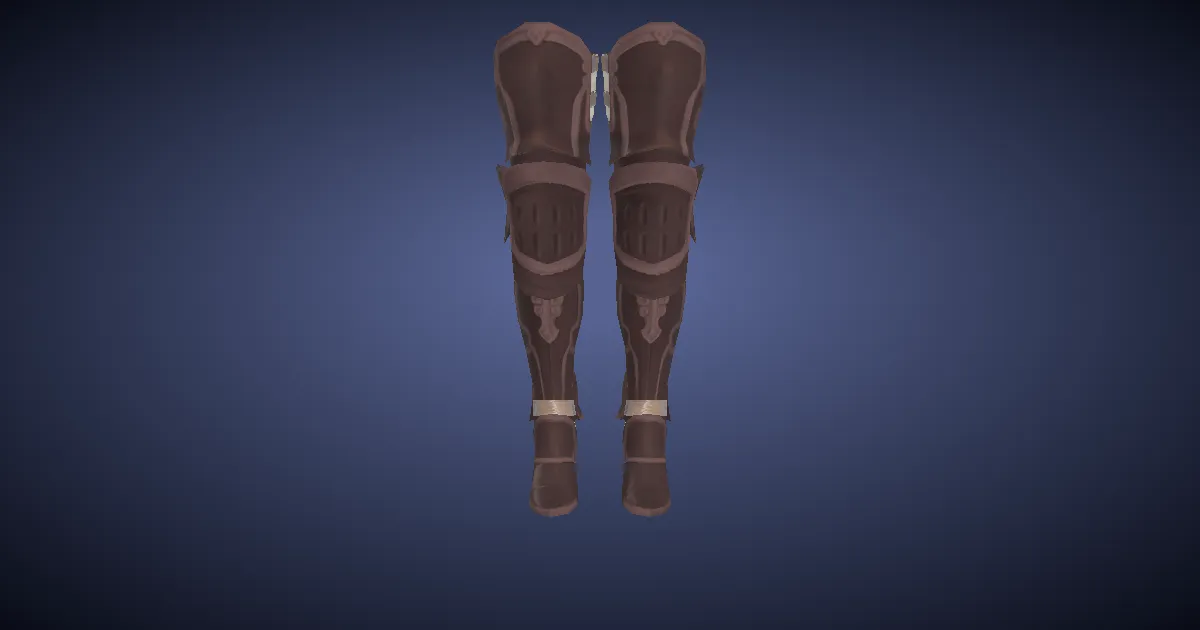 Bronze Sabatons - 3D render