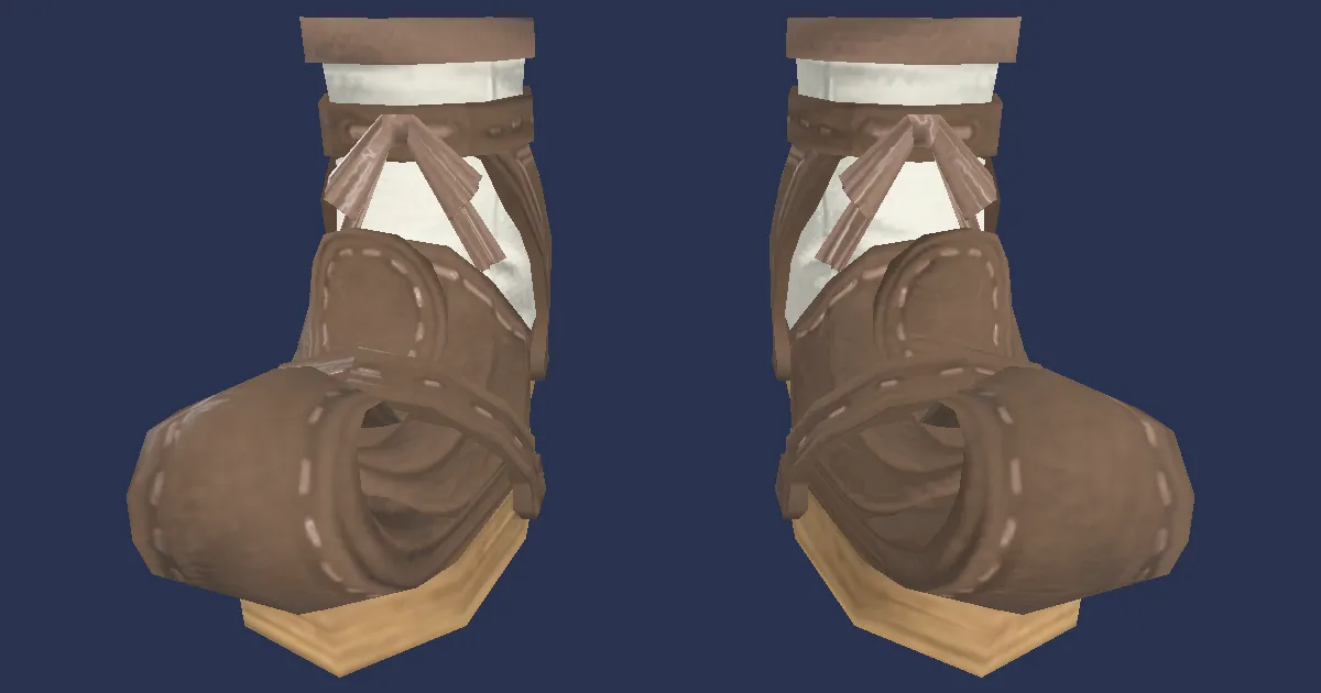 Rendu 3D de Patins en frêne
