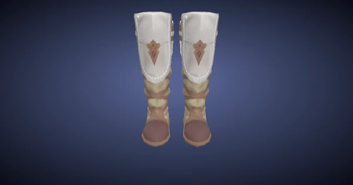 Leather Boots - 3D render