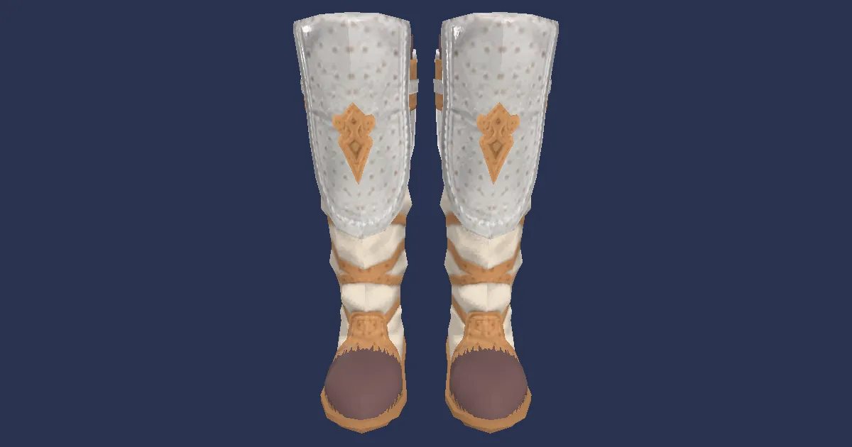 Hard Leather Boots - 3D render