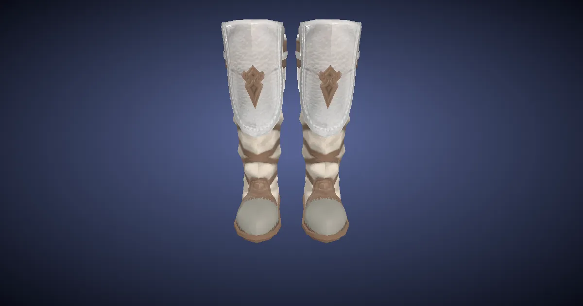 Goatskin Boots - 3D render