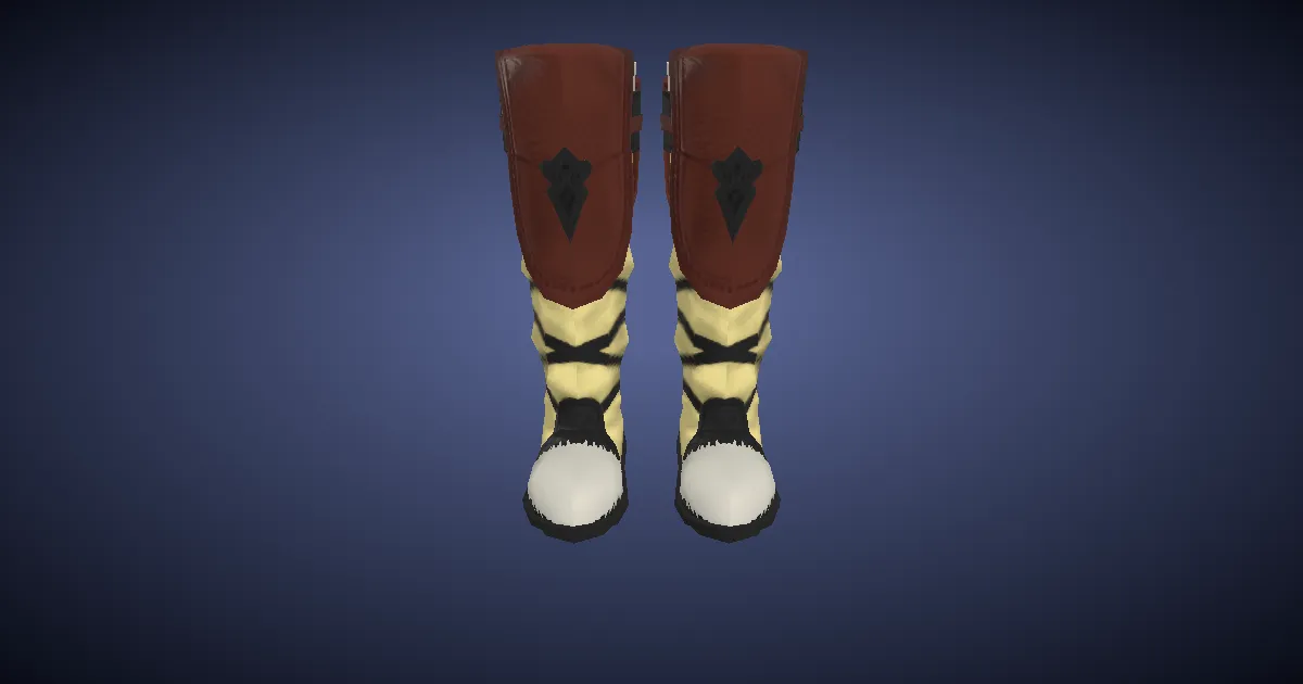 3D-Ansicht von Wyvernleder-Arbeitsstiefel