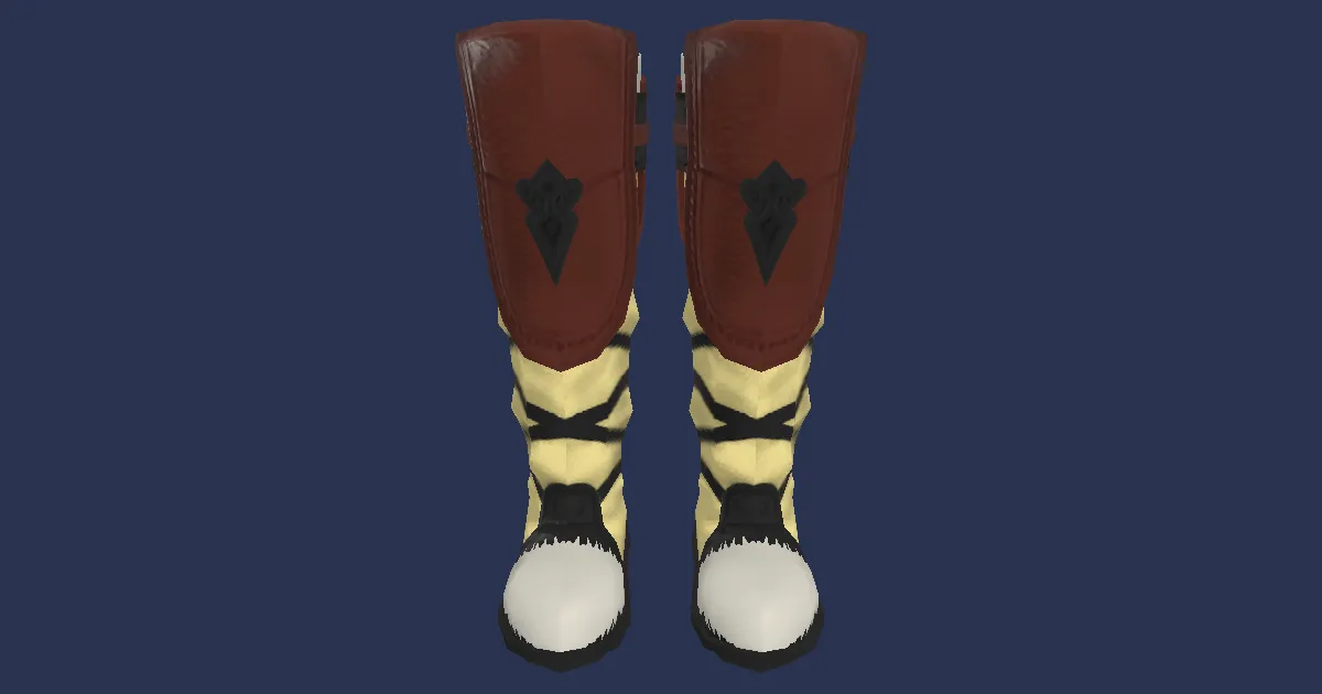 3D-Ansicht von Wyvernleder-Arbeitsstiefel