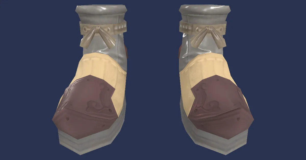 Leather Crakows - 3D render