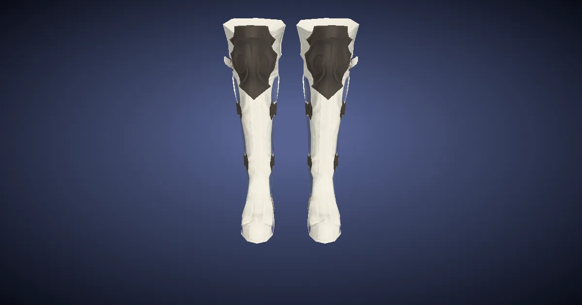 Wyvernskin Boots of Maiming - 3D render