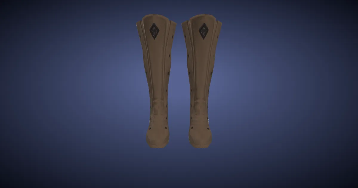 3D-Ansicht von Dodo-Stiefel