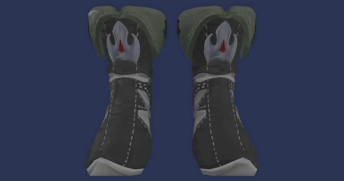 Archaeoskin Shoes of Casting - 3D render