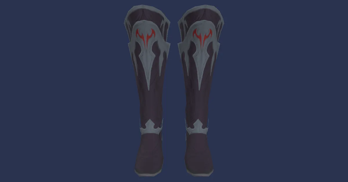 Dragonskin Boots of Casting - 3D render