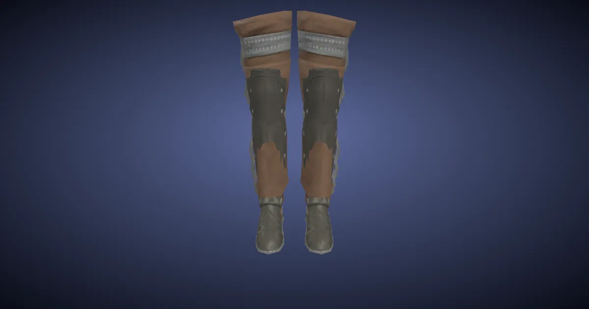 Steel-plated Jackboots - 3D render