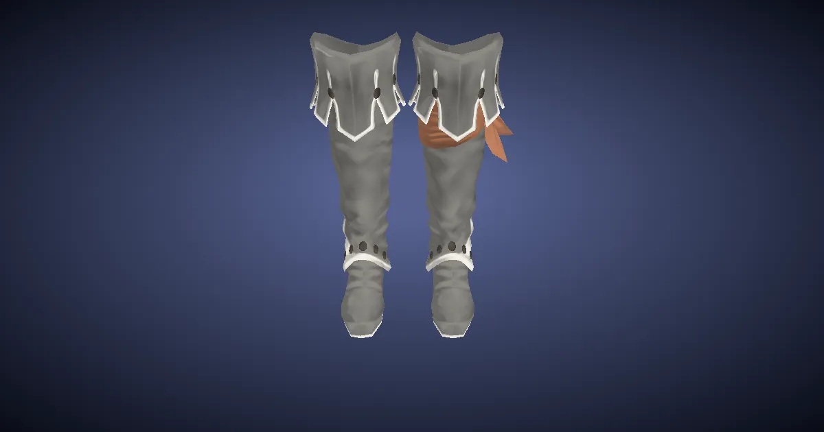 Wyvernskin Boots of Aiming - 3D render