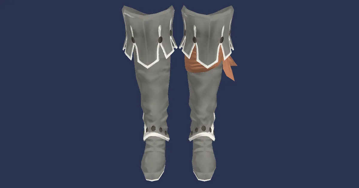 Wyvernskin Boots of Aiming - 3D render