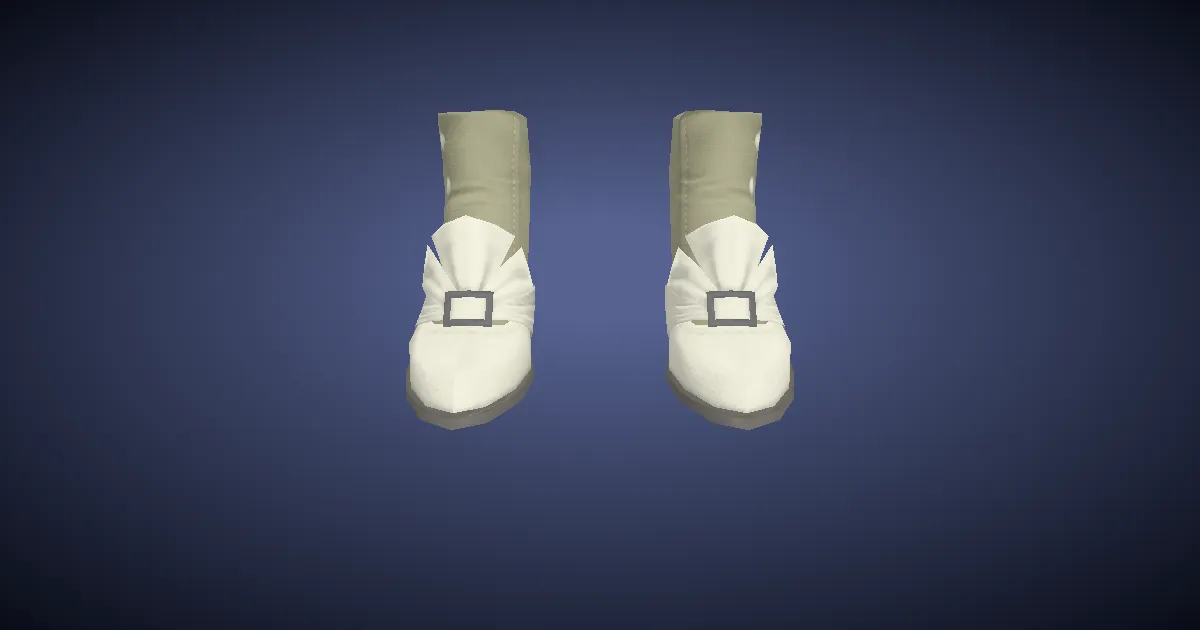 3D-Ansicht von Samt-Spangenschuhe
