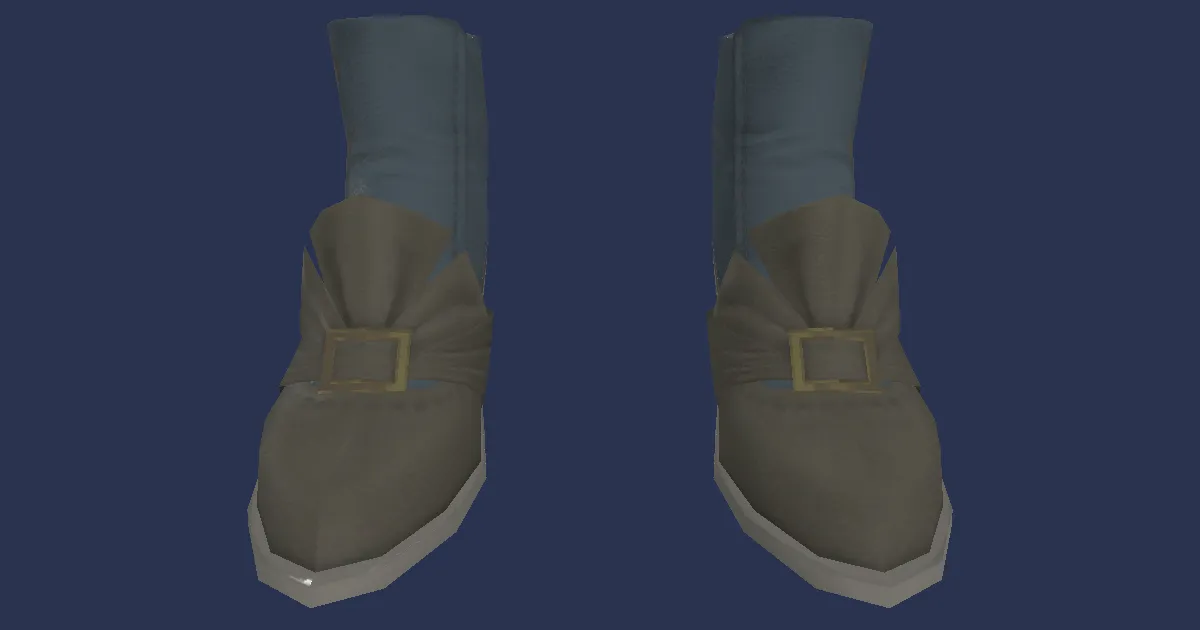 3D-Ansicht von Gamaschenschuhe