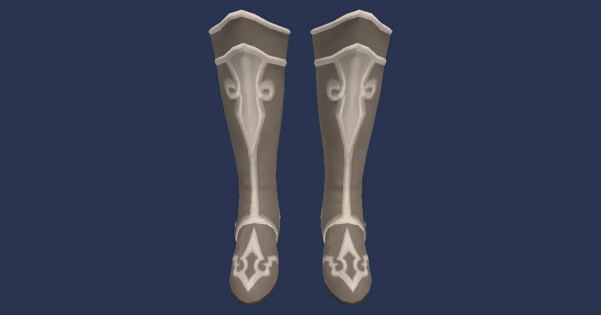Healer's Boots - 3D render