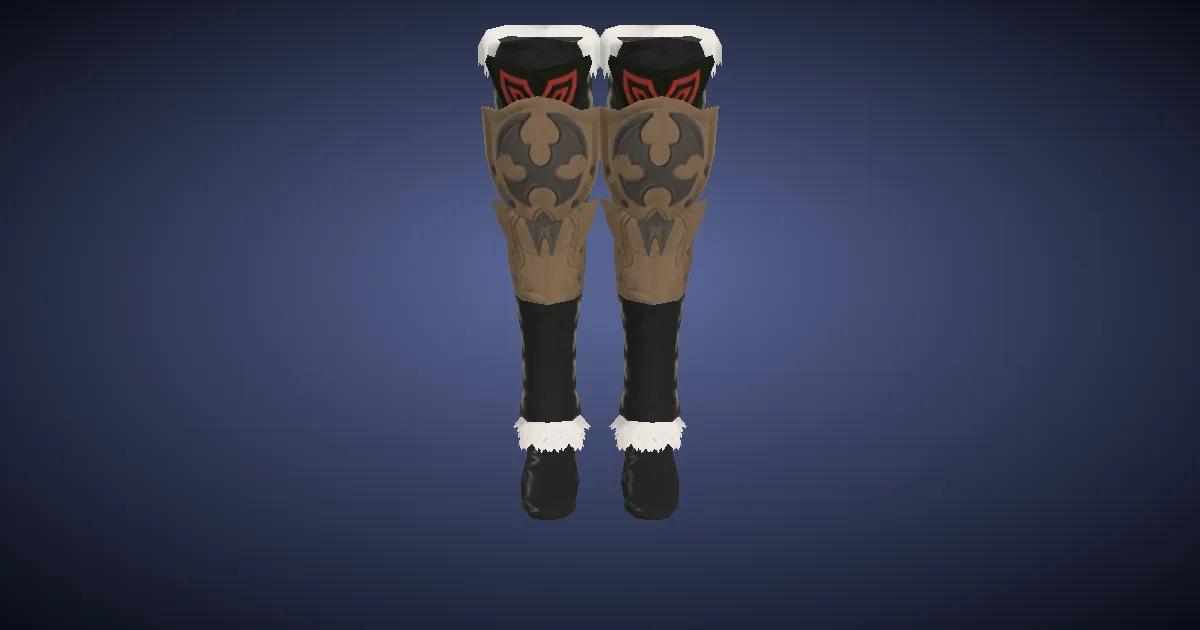 Wyvernskin Boots of Fending - 3D render