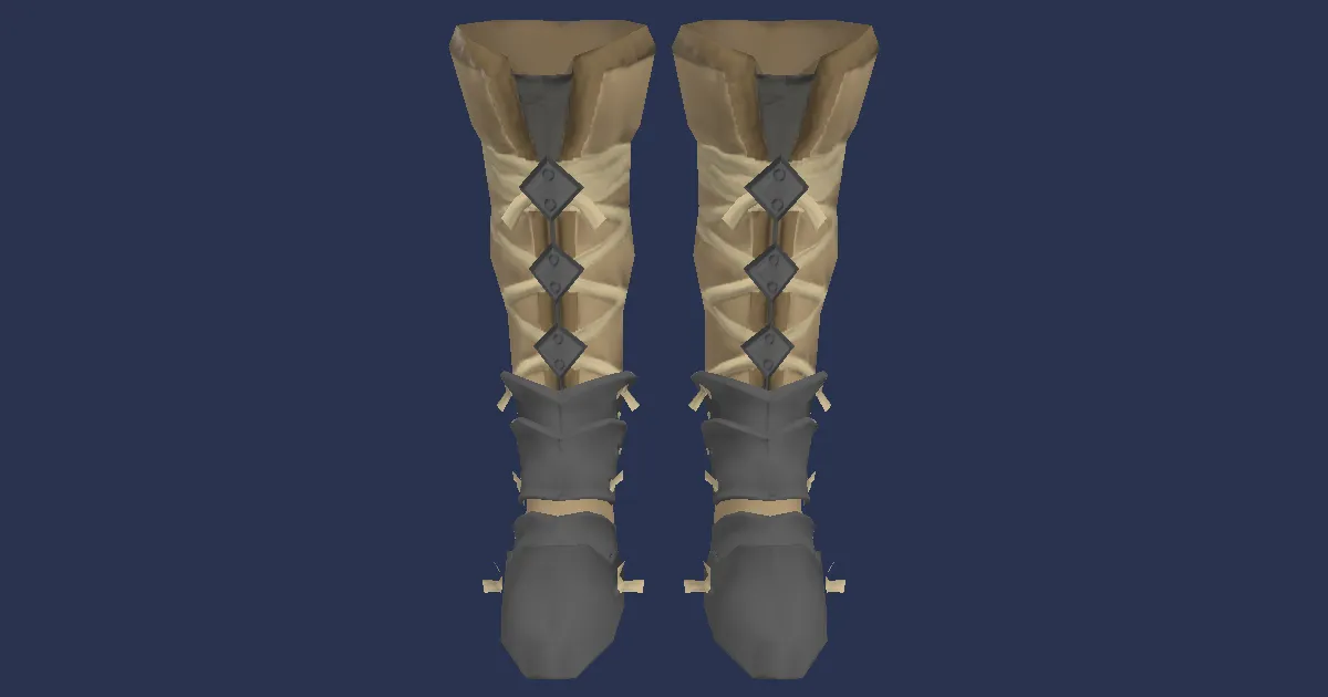 Blacksmith's Workboots - 3D render
