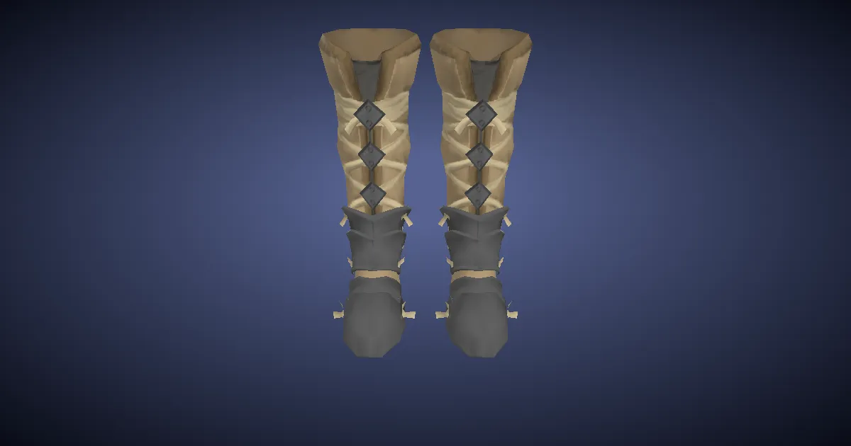 Blacksmith's Workboots - 3D render