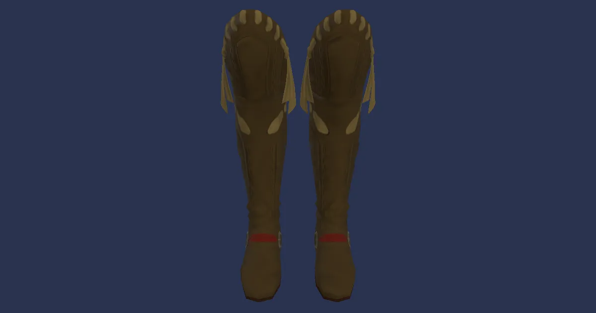 Leatherworker's Workboots - 3D render