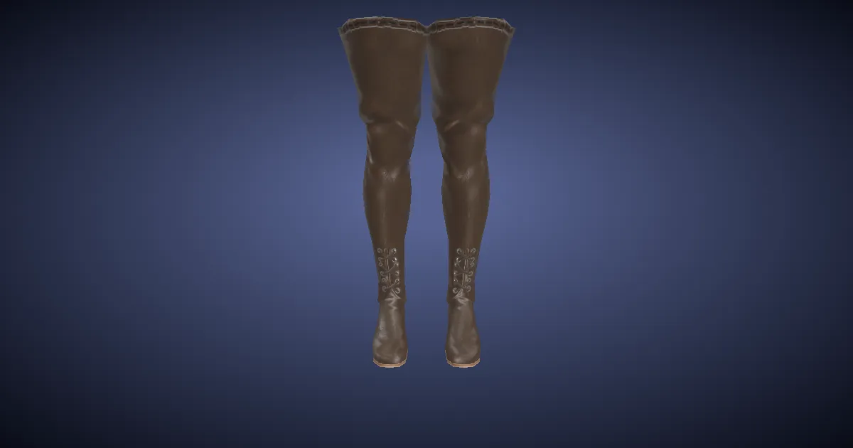 Rendu 3D de Bottes cavalières hyures