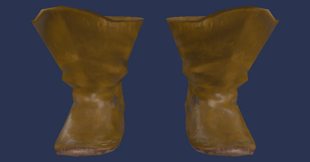 Rendu 3D de Bottines lalafelles