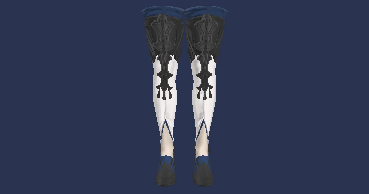 3D-Ansicht von Schlangenleder-Kniestiefel des Schlagens
