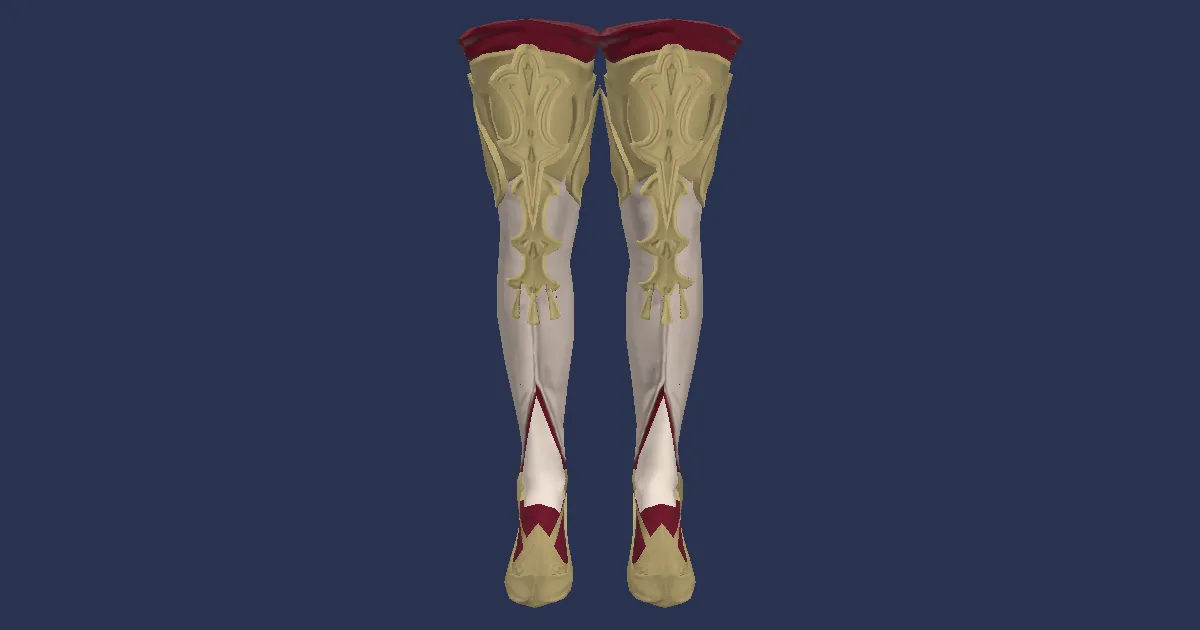 Serpentskin Thighboots of Aiming - 3D render